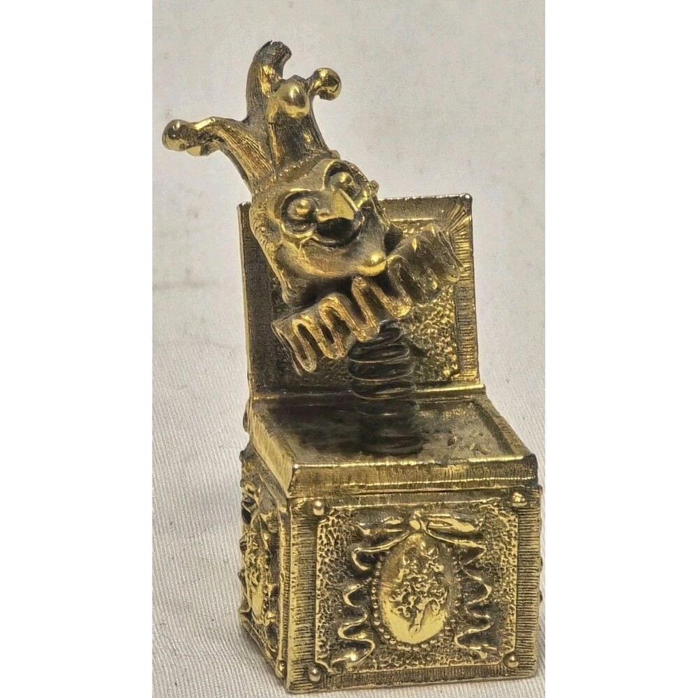 Max Factor Hypnotique Jack in The Box Jester Solid Perfume Compact W/ Perfume